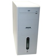 ModeCom middle tower STEP 107 LCD bílý (ivory), 350W ATX Fortron, 4x 5.25", 1+5x 3.5", USB/ audio - PC Case