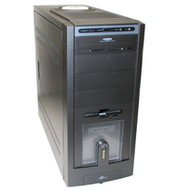 ModeCom middle tower RAINBOW černý (black), 300W ATX Fortron, 4x 5.25", 1+3x 3.5", USB/ audio - PC Case