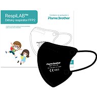 RespiLAB Children's Respirator FFP2 NR, 10 pcs (Black) - Respirator