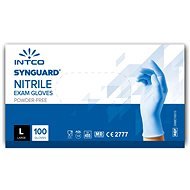INTCO - Egyszer használatos nitril vizsgálókesztyű (nem steril, púdermentes) (L méret) - Egyszer használatos kesztyű