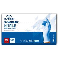 INTCO Disposable examination nitrile gloves (non-sterile,, non-powdered) (Size XL) - Cleaning Gloves
