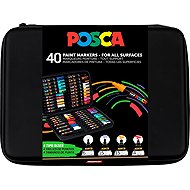 UNI PAINT Posca PC-5M 1.8 - 2.5 mm - set of 40 pcs in case - Markers
