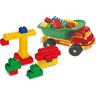 Unico Plus Dice set with tipper compatible 34 parts - Building Set