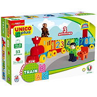 Unico Plus Train First numbers compatible 33 parts - Train Set