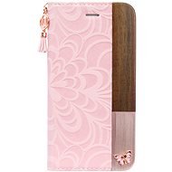 Uunique flip Embossed Butterfly iPhone 7/8 Pink - Phone Case