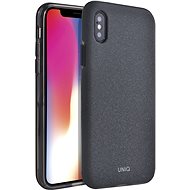 Uniq Lithos Hybrid iPhone Xs Max, Charcoal - Phone Cover