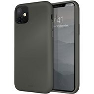 Uniq Hybrid Lino Hue for the iPhone 11, Moss Grey - Phone Cover