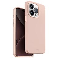 UNIQ Lino Hue MagClick Blush iPhone 15 Pro rózsaszín tok - Telefon tok