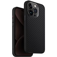 UNIQ Keva MagClick ochranný kryt na iPhone 15 Pro Max, Carbon (Black) - Phone Cover