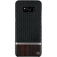 Uunique Diamond Emboss/Wood Galaxy S8 Black - Phone Cover