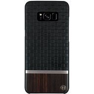 Uunique Diamond Emboss / Wood Galaxy S8 + Black Cover - Phone Cover