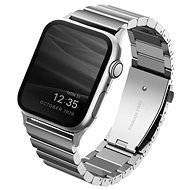 Uniq Strova Apple Watch článkový oceľový remienok 42/44/45/Ultra 49mm - Sterling strieborný - Remienok na hodinky