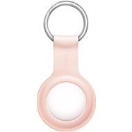 UNIQ Lino Liquid AirTag Silicone Strap Light Pink - AirTag Key Ring