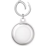 UNIQ Glase AirTag Strap Made of TPU, Transparent on Both Sides, Clear - AirTag Key Ring