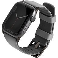UNIQ Linus Airsoft Silikonový řemínek pro Apple Watch 38/40/41mm šedý - Watch Strap