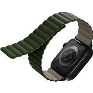 Uniq Revix Reversible Magnetic Apple Watch 41 / 40 / 38 mm - zöld/bézs - Szíj