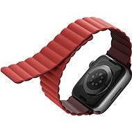 Uniq Revix Reversible Magnetic Szíj 38/40/41mm-es Apple Watch okosórához - bordó/korallpiros - Szíj