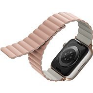 Uniq Revix Reversible Magnetic Armband für Apple Watch 42/44/45/Ultra 49mm rosa/beige - Armband