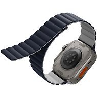 Uniq Revix Reversible Magnetic řemínek pro Apple Watch 42/44/45/Ultra 49mm modrý/šedý - Watch Strap