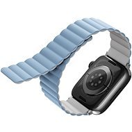 Uniq Revix Premium Edition Reversible Magnetic Armband für Apple Watch 49/45/44/42mm weiß/blau - Armband