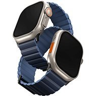 Uniq Revix Premium Edition Reversible Magnetic remienok na Apple Watch 49/45/44/42mm tmavomodrý/svetlomodrý - Remienok na hodinky