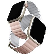 Uniq Revix Premium Edition Reversible Magnetic Apple Watch 49 / 45 / 44 / 42mm - rózsaszín, fehér - Szíj
