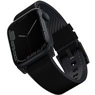 Uniq Straden Waterproof Leather Strap for Apple Watch 42/44/45/Ultra 49mm Black - Watch Strap