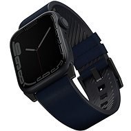 Uniq Straden Waterproof Leather Strap for Apple Watch 45/44/42MM Blue - Watch Strap