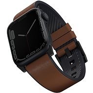 Uniq Straden vodoodolný kožený remienok na Apple Watch 42/44/45/Ultra 49mm hnedý - Remienok na hodinky