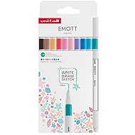 UNI EMOTT PASTEL - set of 10 colours - Fineliner Pens