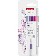 UNI EMOTT FLORAL - set of 5 colours - Fineliner Pens