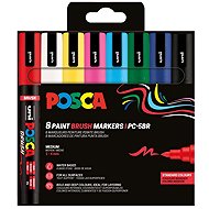 UNI Posca PC-5BR, 1 - 4 mm, basic colours - set of 8 - Markers
