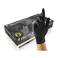 Unigloves PRO.TECT Black HD Nitrile Gloves M - Medical Gloves