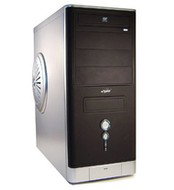 SPIRE SP-6190B černo-střibrný (black-silver) middle tower, 350W ATX, 4x 5.25", 1+5x 3.5", USB/ audio - PC Case