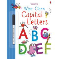 Wipe-Clean Capital letters - Colouring Book