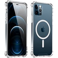 USAMS US-BH718 Transparent Magnetic Magsafe Protective Case for iPhone 12/12 Pro - Phone Cover