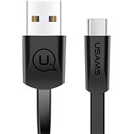 USAMS US-SJ200 U2 Type-C (USB-C) to USB Flat Data Cable 1.2m black - Adatkábel