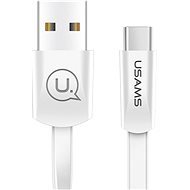 USAMS US-SJ200 U2 Type-C (USB-C) to USB Flat Data Cable 1,2 m white - Dátový kábel