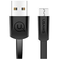 USAMS US-SJ201 U2 Micro USB Flat Data Cable 1.2m Black - Data Cable
