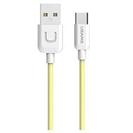 USAMS US-SJ099 Type-C (USB-C) to USB Data Cable U Turn Series 1m yellow - Adatkábel
