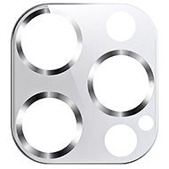 USAMS US-BH704 Metal Camera Lens Glass Film for iPhone 12 Pro silver - Camera Glass