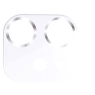USAMS US-BH706 Metal Camera Lens Glass Film for iPhone 12 mini white - Kamera védő fólia