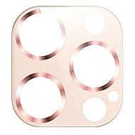 USAMS US-BH707 Metal Camera Lens Glass Film for iPhone 12 Pro Max gold - Camera Glass