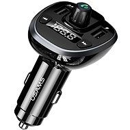 USAMS US-CC115 C21 Dual USB Wireless FM Transmitter Car Charger black - FM Transmitter