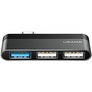 USAMS US-SJ461 Type-C (USB-C) to 3x USB Adapter, Grey - USB Adapter