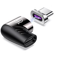 USAMS US-SJ486 AU13 Type-C to Type-C 100W PD Magnetic Adapter, Black - USB Adapter
