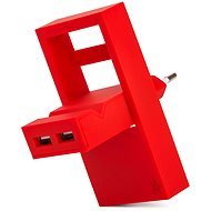 USBEPOWER Rock 2.1 červená - Nabíjačka