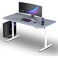 ULTRADESK Quest white-grey - Gaming Desk