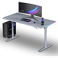 ULTRADESK Quest grey-grey - Gaming Desk