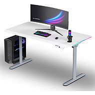 ULTRADESK Quest grey-white - Gaming Desk